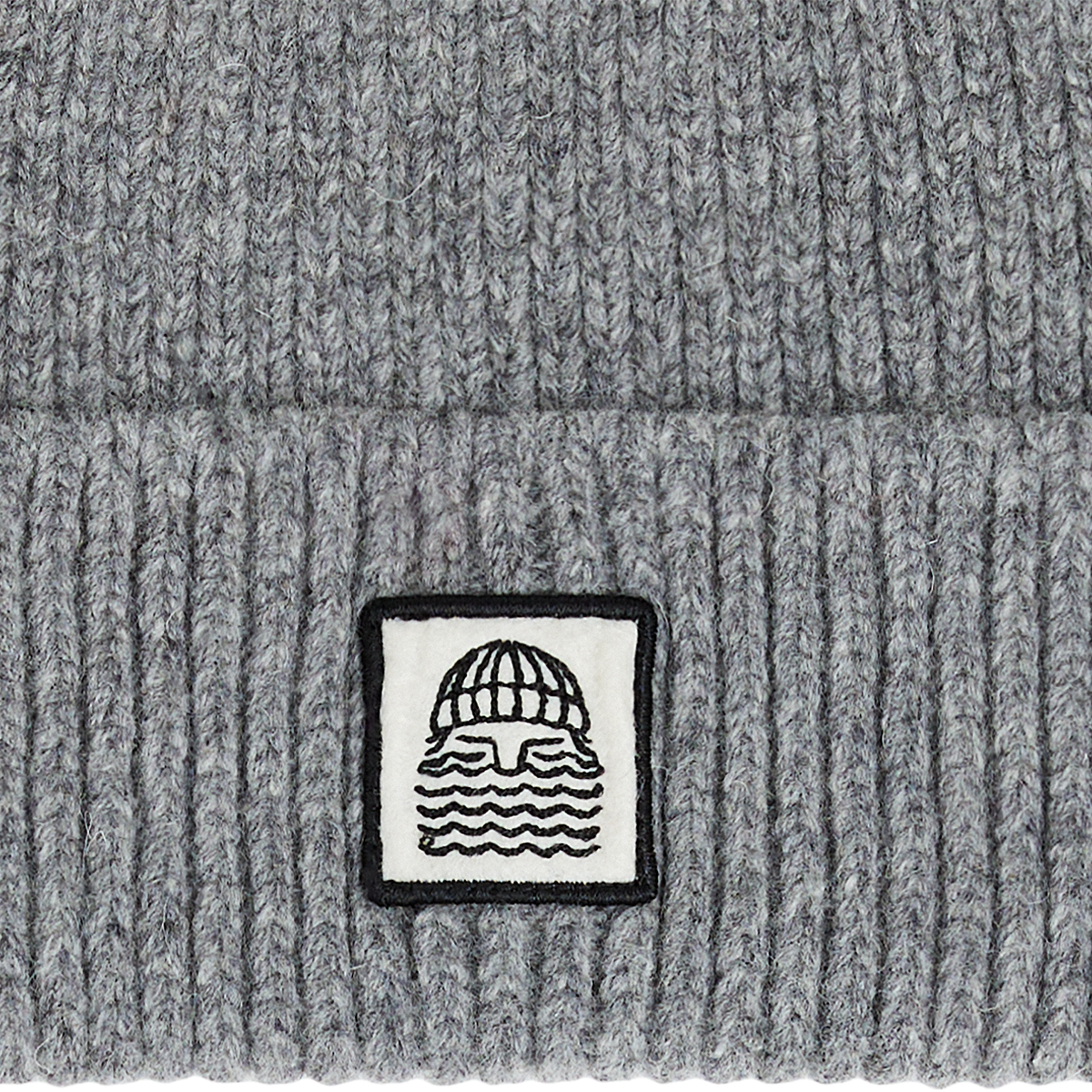 Bask In The Sun To The Sea Beanie Grey Unisex hellgrau